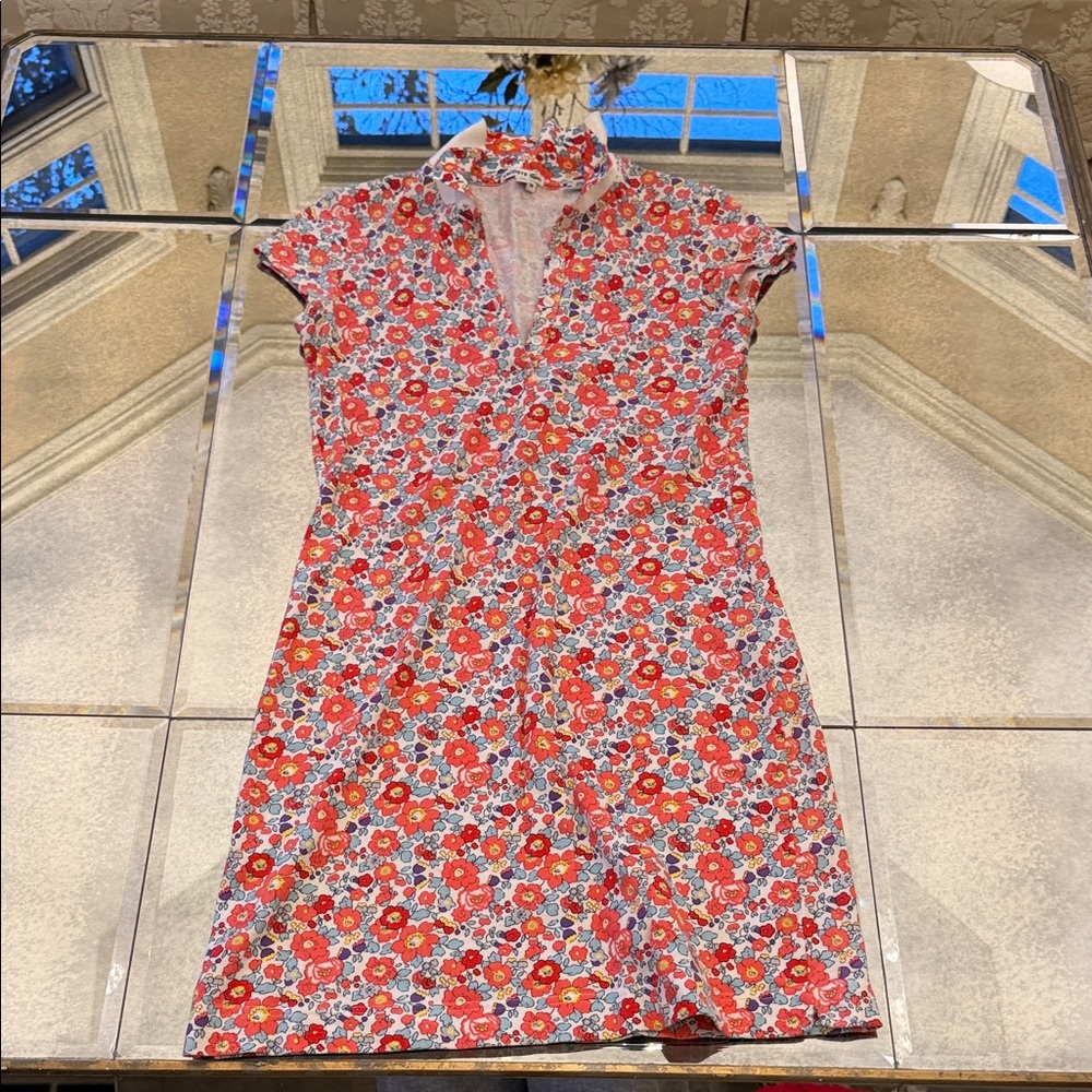 Lacoste Floral Red and White Dress